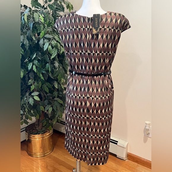 🆕 👗Last One👗black/gold dress with black belt - Picture 3 of 8